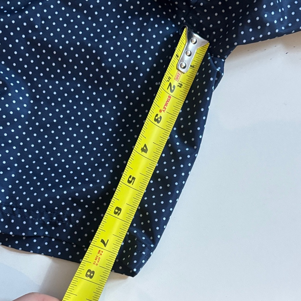 2xist Dark Blue Swim Trunks with White Swiss Dots NWOT - Picture 2 of 15
